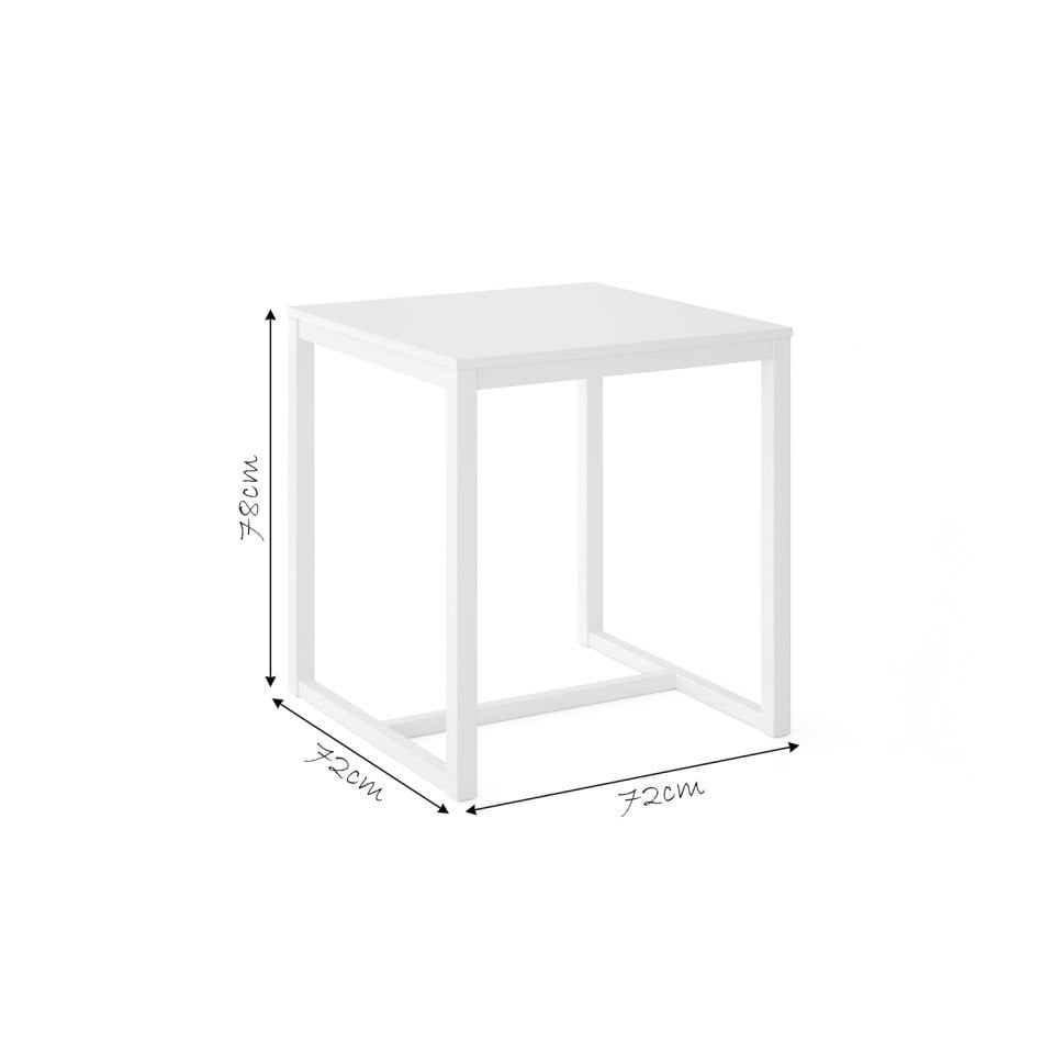 Hector's 72 Yemek Masası Beyaz-Beyaz