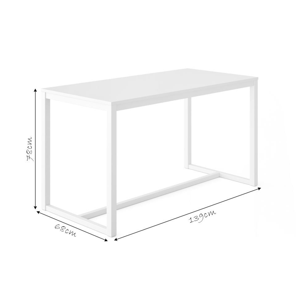 Hector 139 Yemek Masası Beyaz-Beyaz