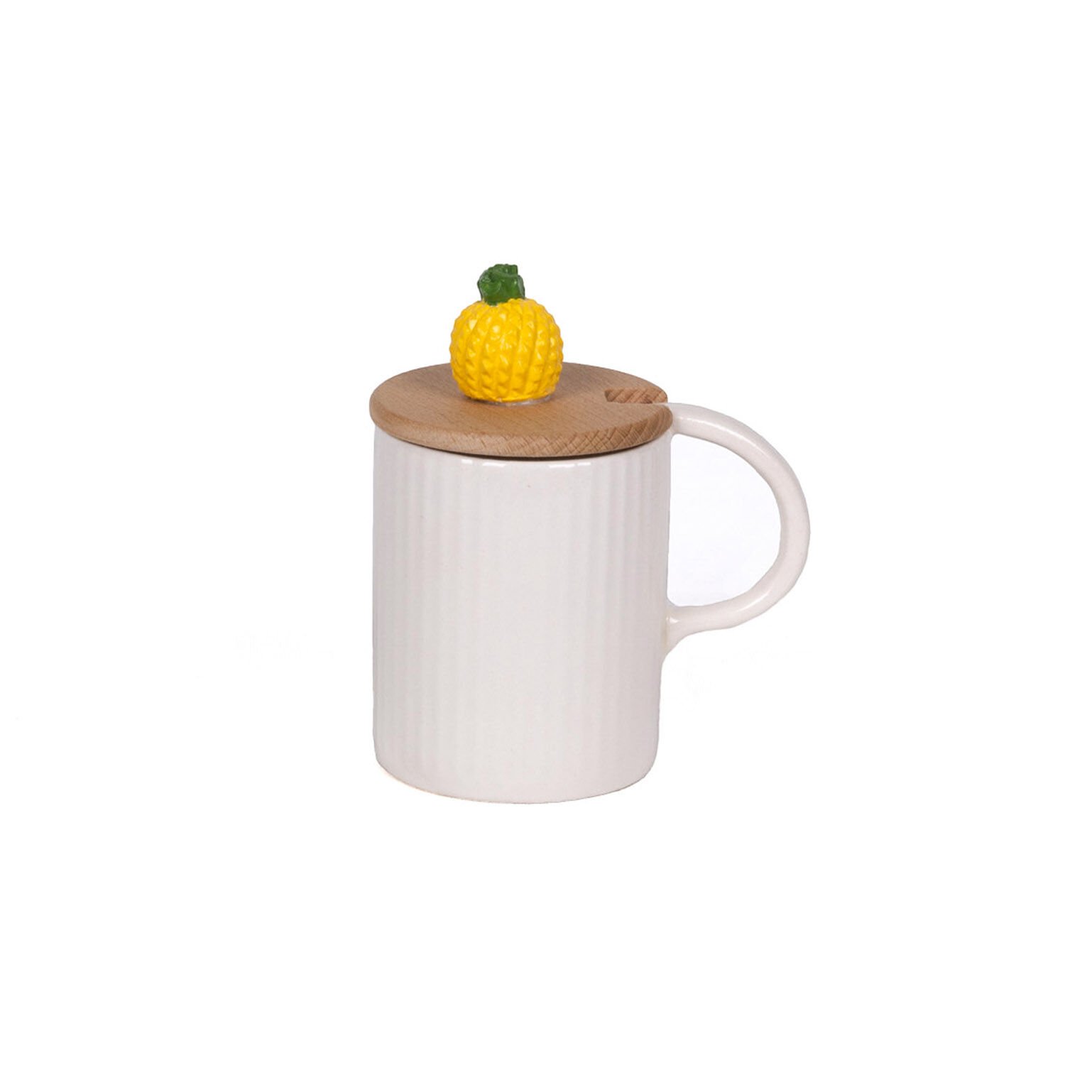 Figürlü Bambu Kapaklı Kupa Limon