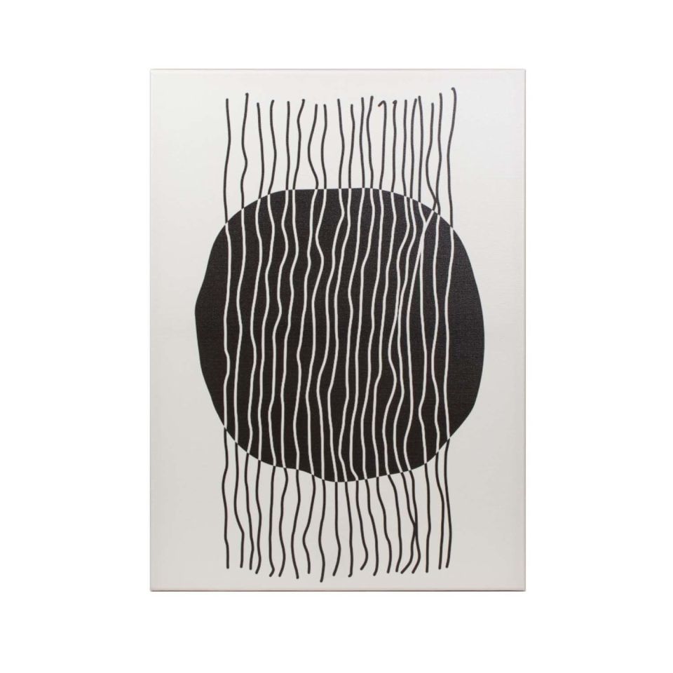 Siyah Beyaz Gökkuşağı ve Güneş 50CMX70CM