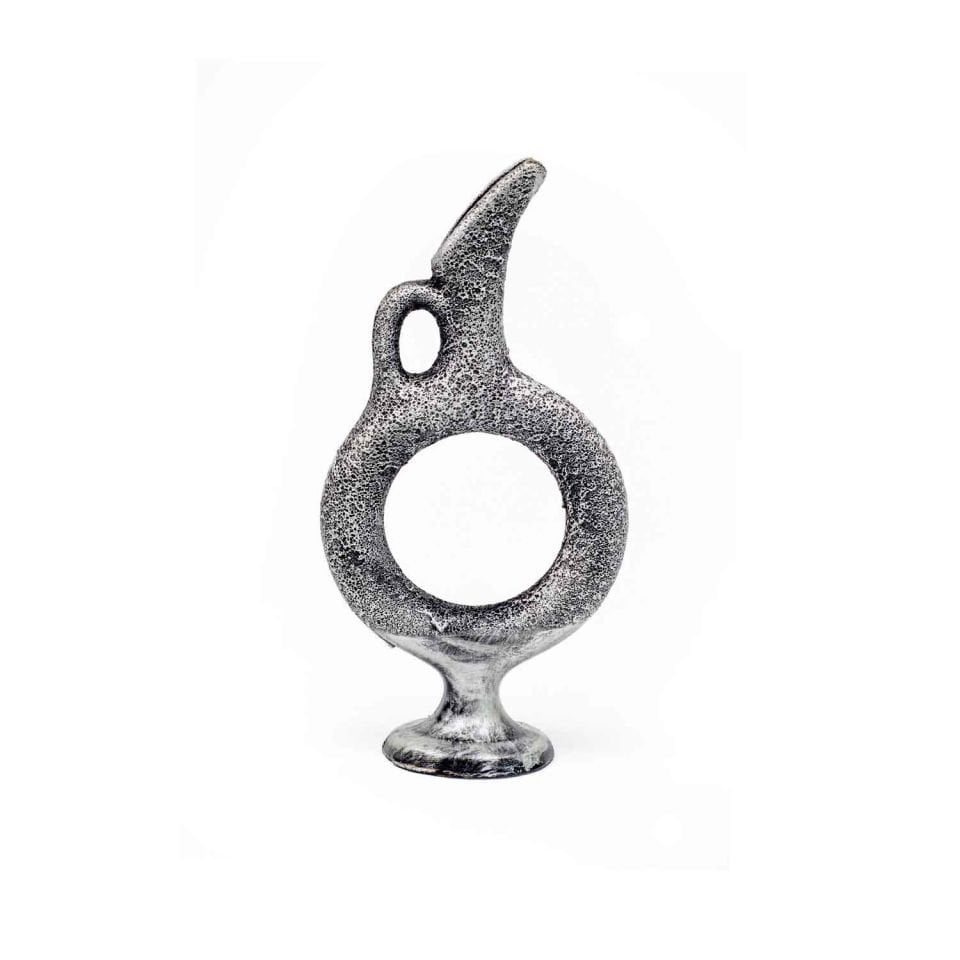 Ördek Ağız Vazo Gümüş