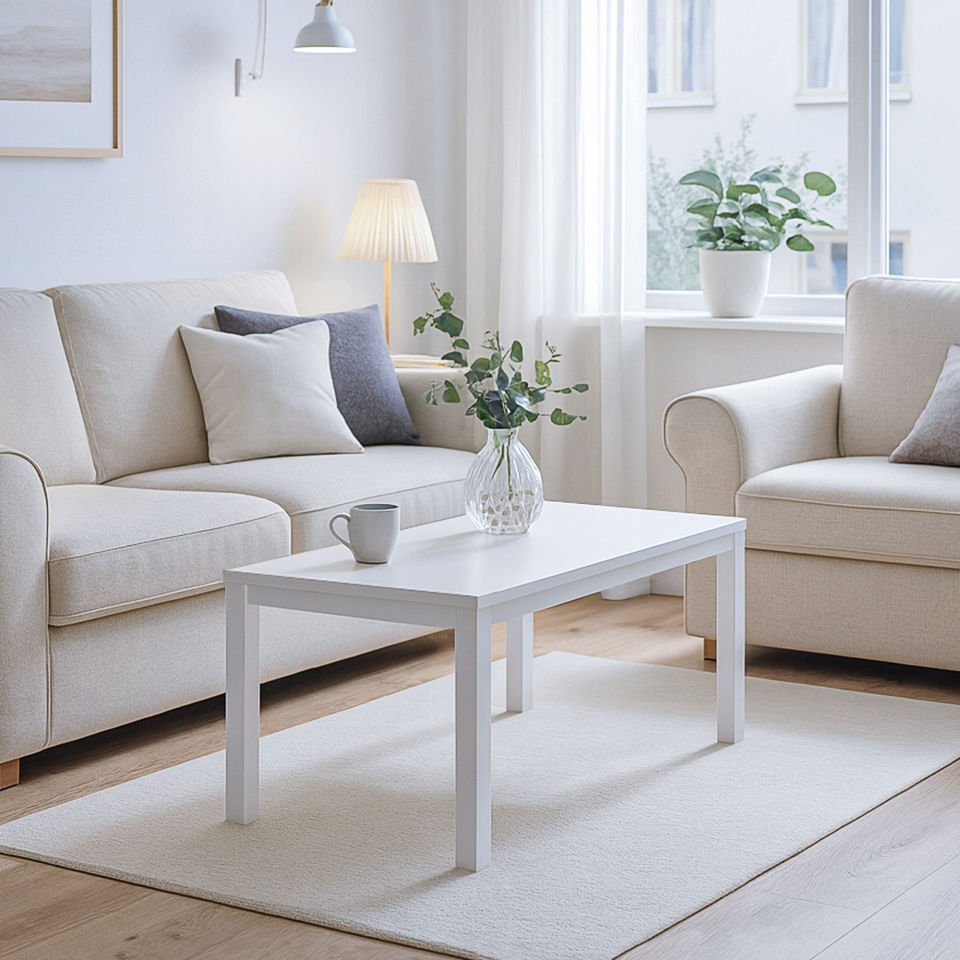 Hector 90 Orta Sehpa Beyaz-Beyaz