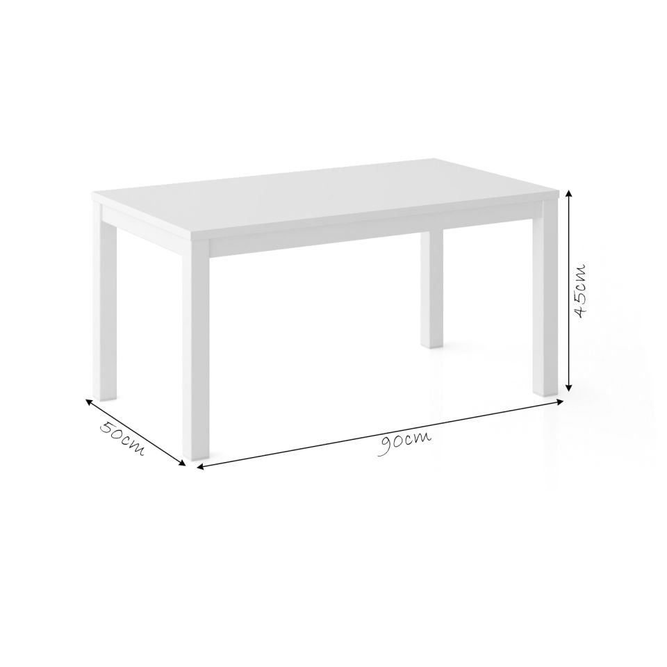 Hector 90 Orta Sehpa Beyaz-Beyaz