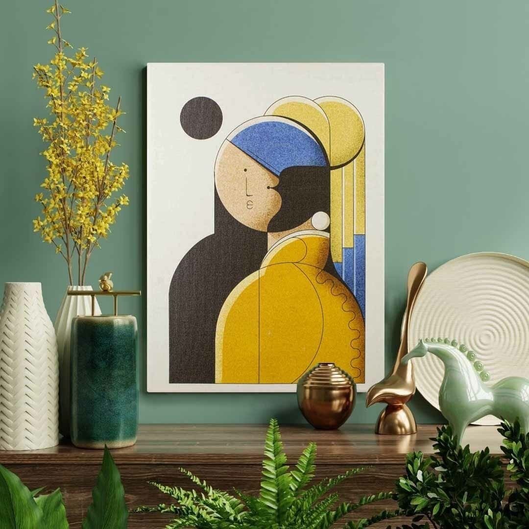 İnci Küpeli Kız Tasarım Tablo 30CMX40CM