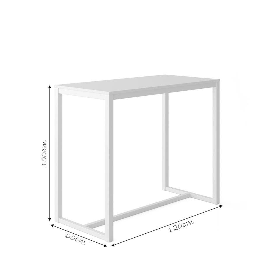 Hector 120 Bar Masası Beyaz-Beyaz