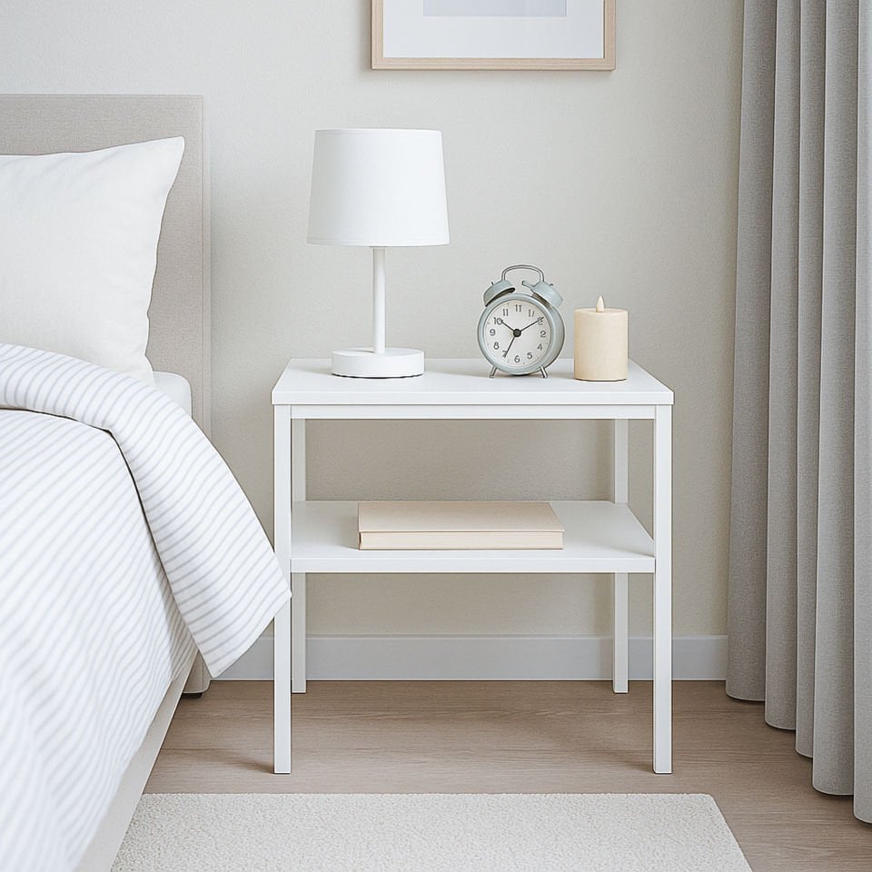 Connell 55 Komodin Beyaz-Beyaz