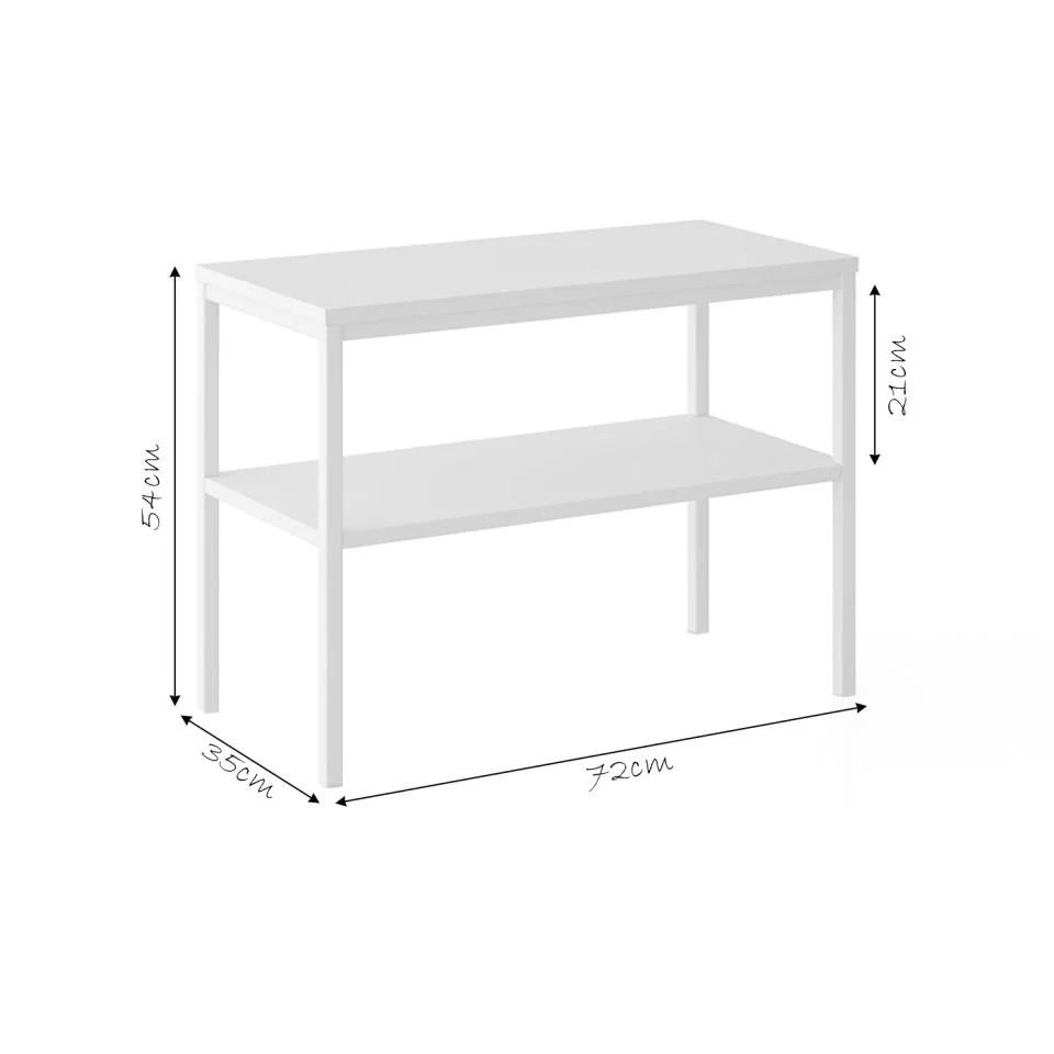 Connell 72 Komodin Beyaz-Beyaz