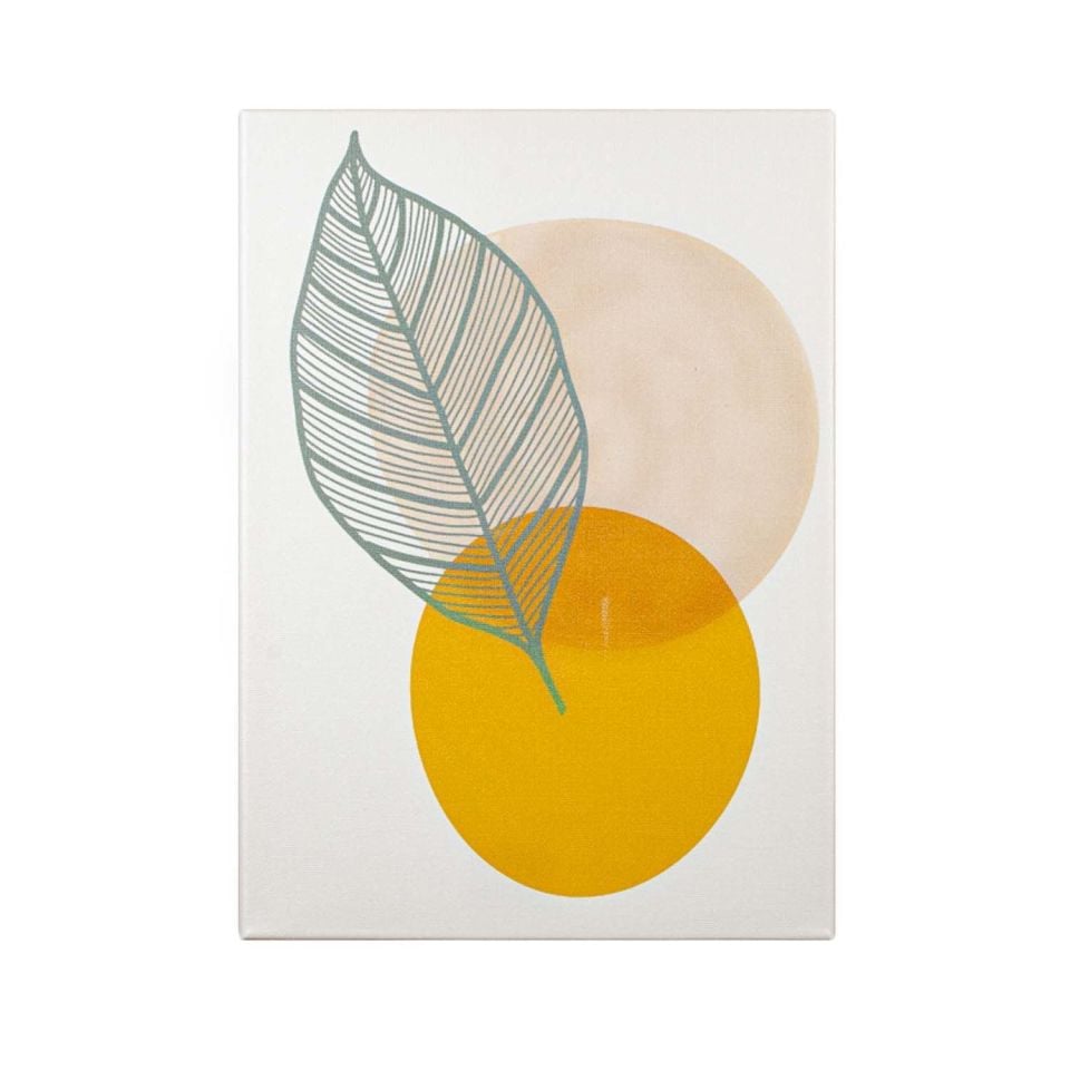 Yaprak Desenli Tasarım Tablo 30CMX40CM