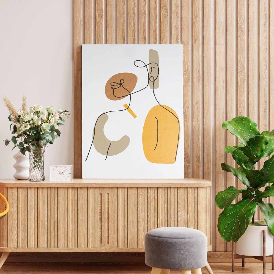 Kadın Silüeti Minimalist Tablo