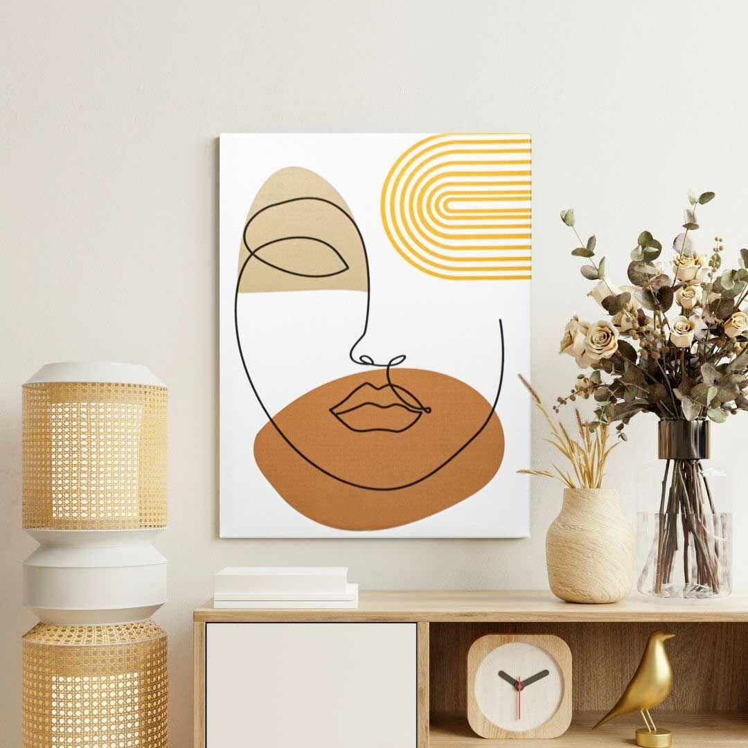 Kadın Silüeti Minimalist Tablo