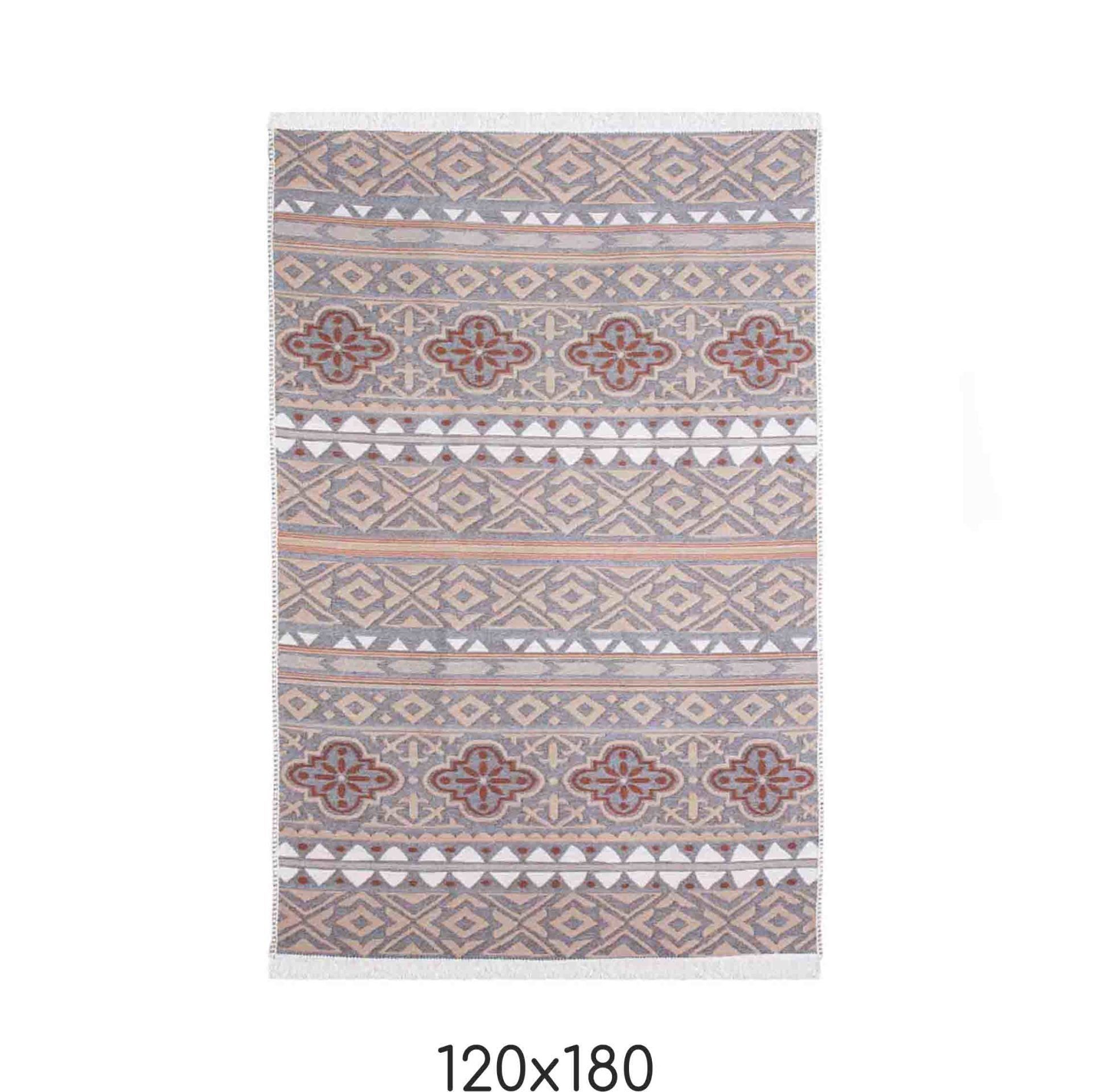 Çift Taraflı Geometrik Desenli Kilim