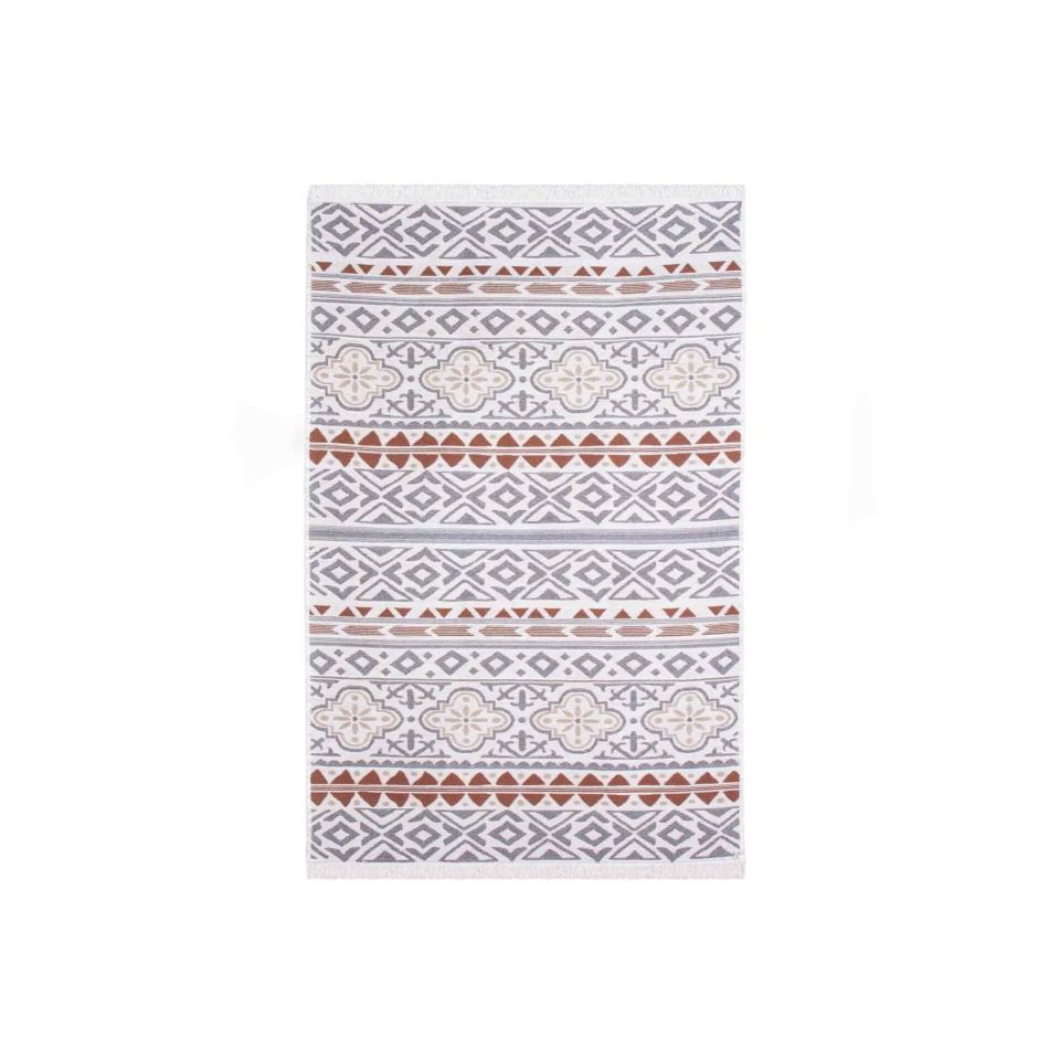 Çift Taraflı Geometrik Desenli Kilim 120X180