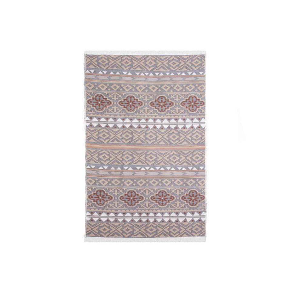 Çift Taraflı Geometrik Desenli Kilim 120X180