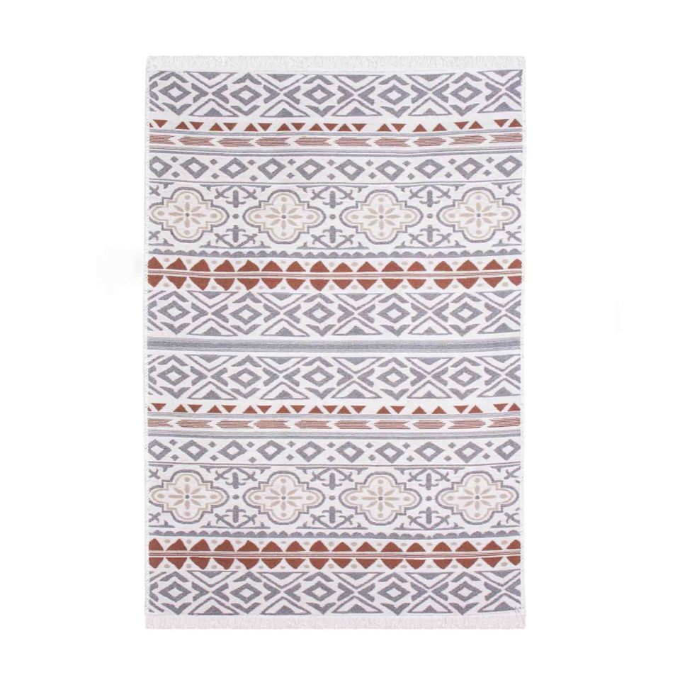 Çift Taraflı Geometrik Desenli Kilim 160X230