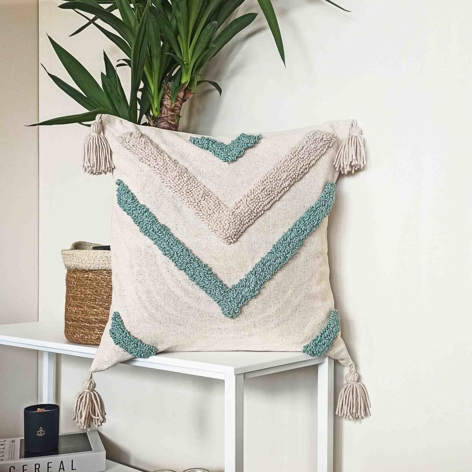 Çavuş Punch Yastık Kılıfı Yeşil